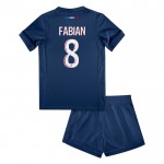 Günstige Fußballtrikots Paris Saint-Germain Fabian Ruiz 8 Kinder Heimtrikot 2024-25 Kurzarm